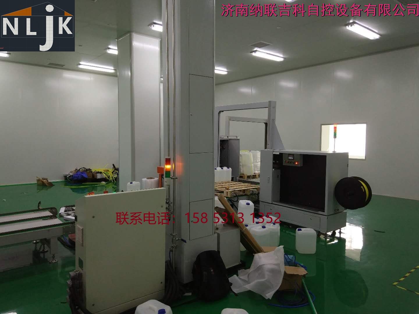 全自動桶碼垛包裝輸送系統，威高藥業透析液輸送系統