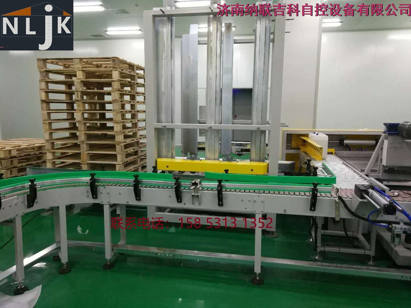 全自動桶碼垛包裝輸送系統，威高藥業透析液輸送系統